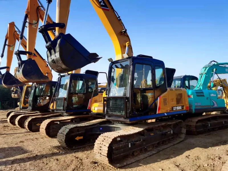 Sany 155C Excavator آلات حفارة مستعملة بلطف