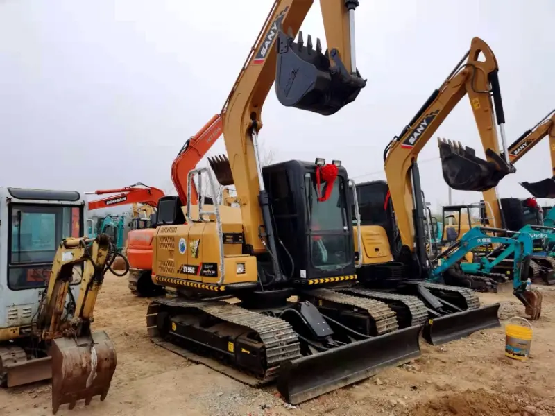 Sany 95c Excavator آلات حفارة مستعملة بلطف