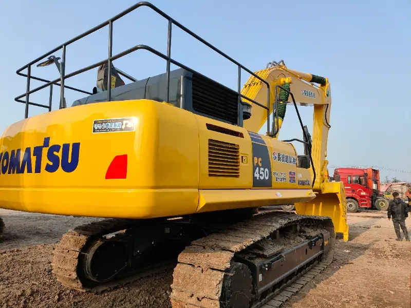 Used Komatsu PC450 excavators side